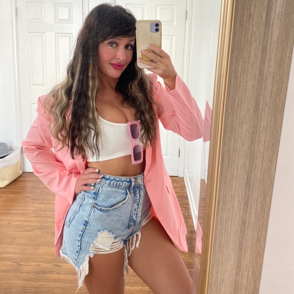 Pink blazer, small, worn once